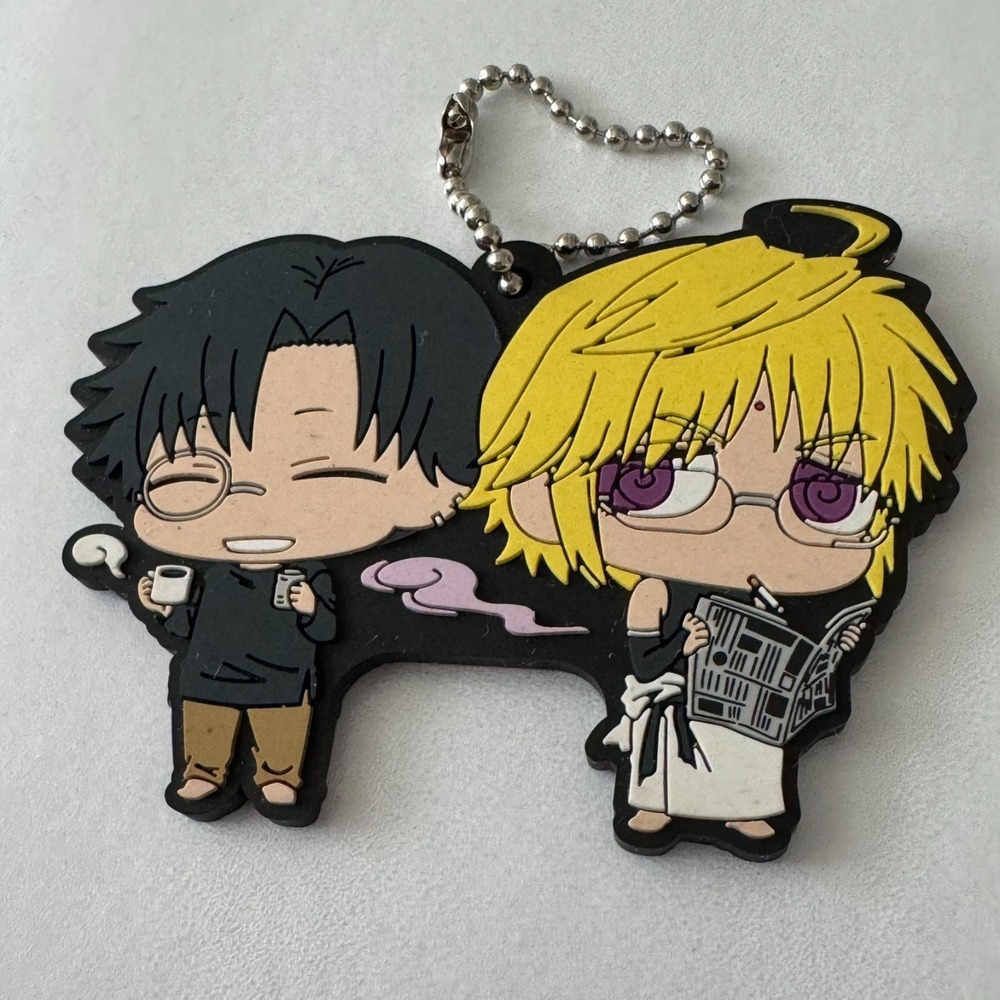 Saiyuki Reload BLAST  Rubber‎ keychain Goku & Sanzo  Anime Charm Buddy Colle